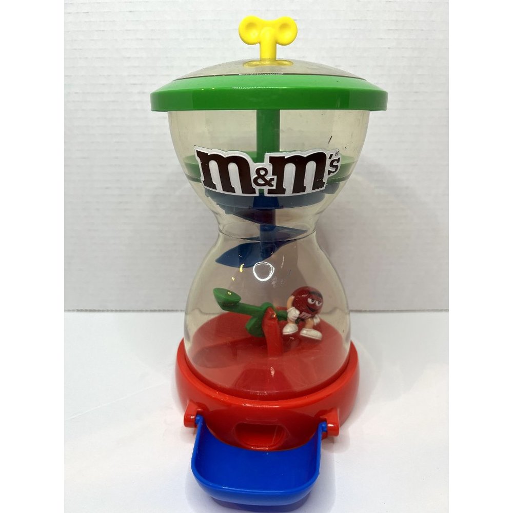 Vintage M&M Fun Machine Hour Glass Candy Dispenser Seesaw Red Spinning